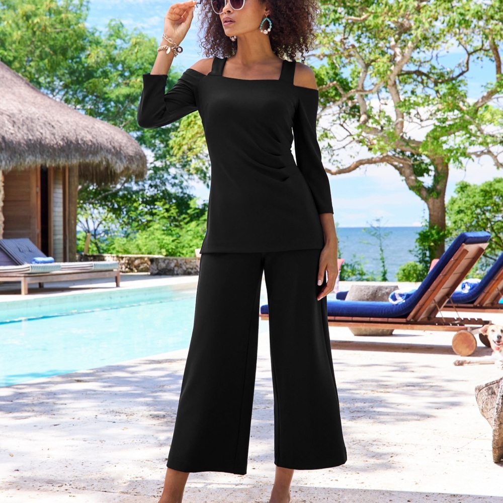 Boston Proper Beyond Travel Cropped Pant Black
